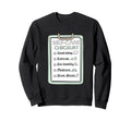Selfcare Checklist Healthy Habits Sweatshirt - Unique Graphic Men Women - T-Shirt, Sweatshirt, Hoodie