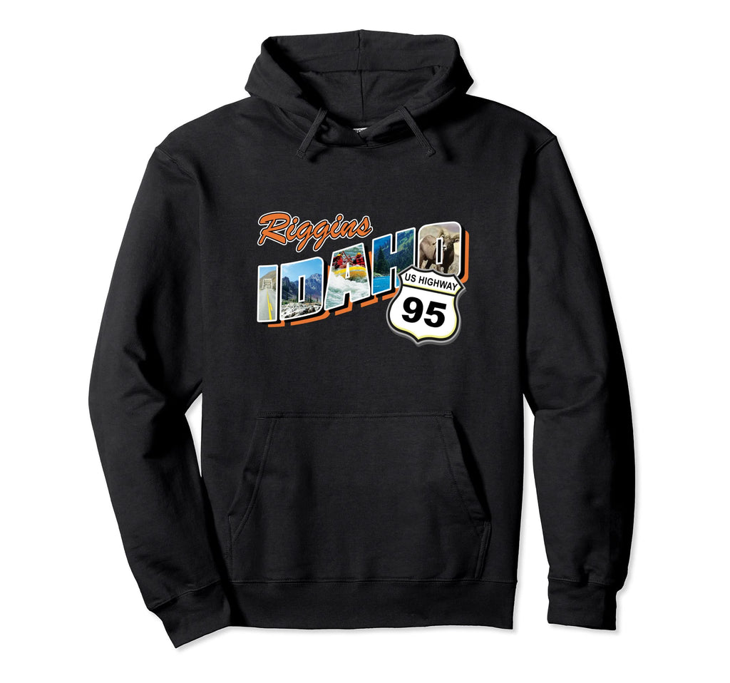 Riggins Idaho Travel Souvenir Postcard Hoodie - Graphic Print Men Women - T-Shirt, Sweatshirt, Hoodie