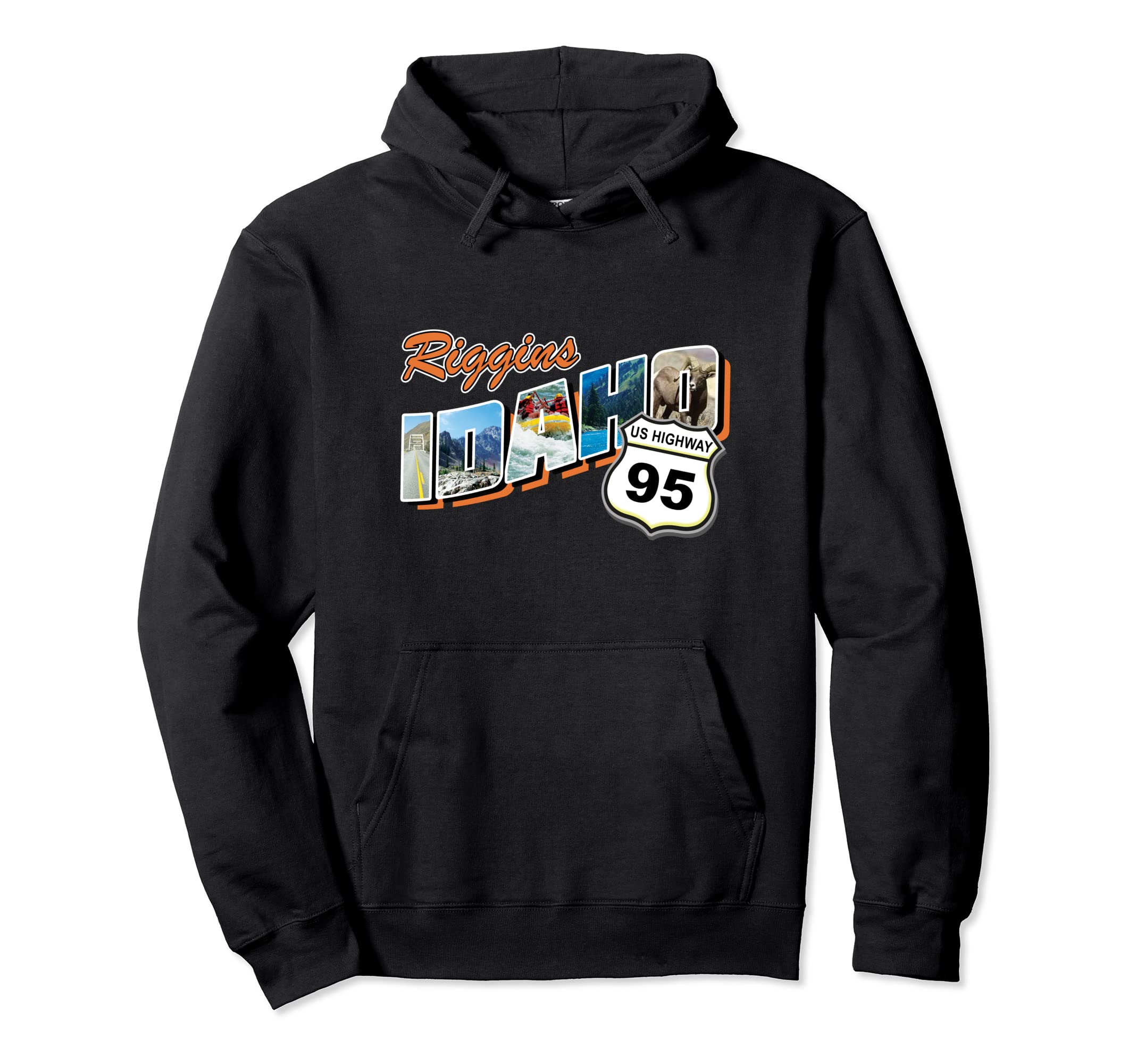Riggins Idaho Travel Souvenir Postcard Hoodie - Casual Everyday Wear Unisex - T-Shirt, Sweatshirt, Hoodie
