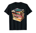 Vinyl Record Stack Music Lover Lps T-Shirt - Trendy Graphic for Adults - T-Shirt, Sweatshirt, Hoodie