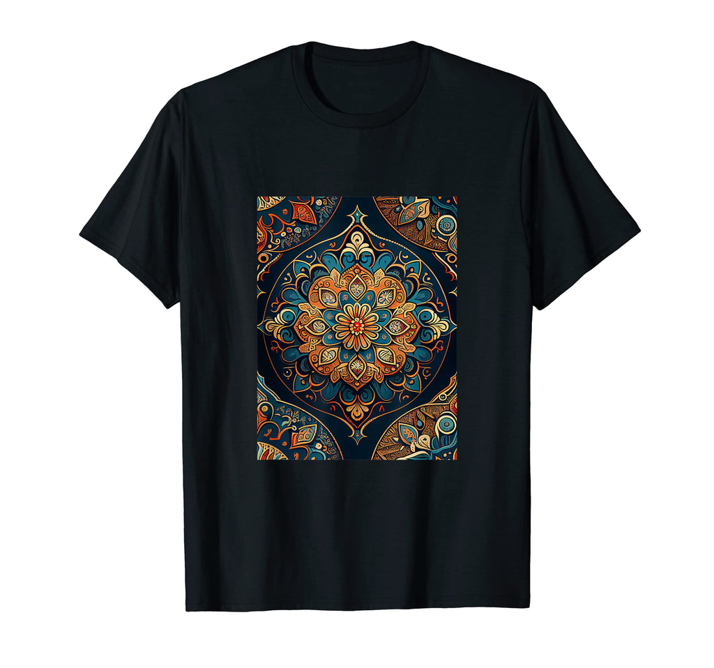Bohemian Moroccan Pattern Floral T-Shirt - Casual Everyday Wear for Adults - T-Shirt, Sweatshirt, Hoodie