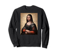 Mona Antique Journal Page Famous Sweatshirt - Aesthetic Graphic Men Women - T-Shirt, Sweatshirt, Hoodie