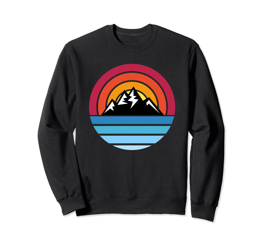 Landscape Mountain Sunset Lake Sweatshirt - Trendy Graphic for Adults - T-Shirt, Sweatshirt, Hoodie