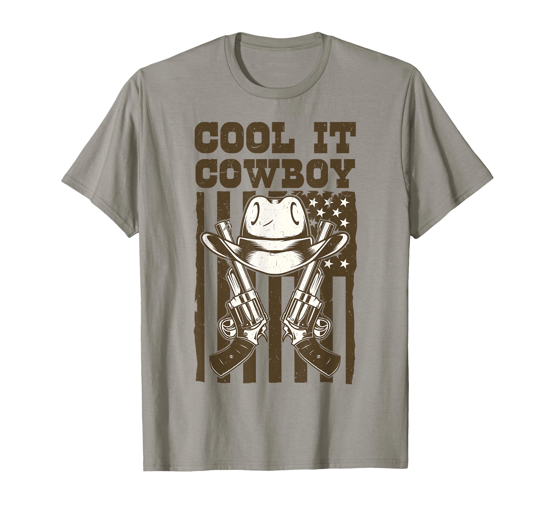 It Cowboy Patriotic Usa Flag T-Shirt - Fun Novelty Design for Adults - T-Shirt, Sweatshirt, Hoodie