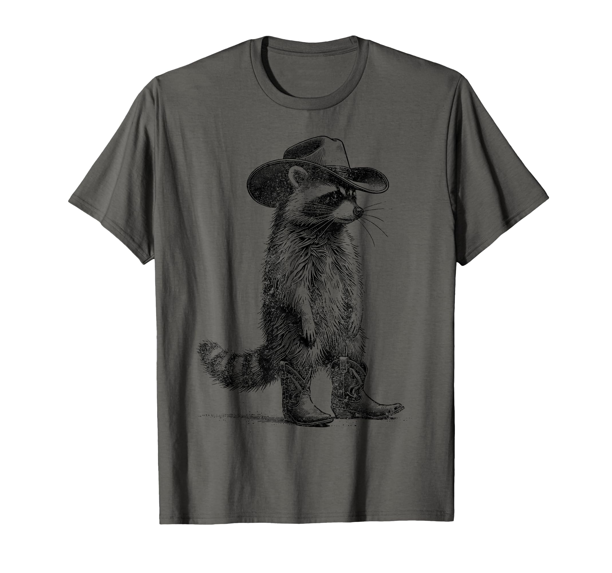 Raccoon Cowboy Cowgirl Western Country T-Shirt - Aesthetic Graphic Unisex - T-Shirt, Sweatshirt, Hoodie