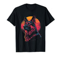 German Shepherd Dog Vaporwave Retrowave T-Shirt - Trendy Graphic Unisex - T-Shirt, Sweatshirt, Hoodie