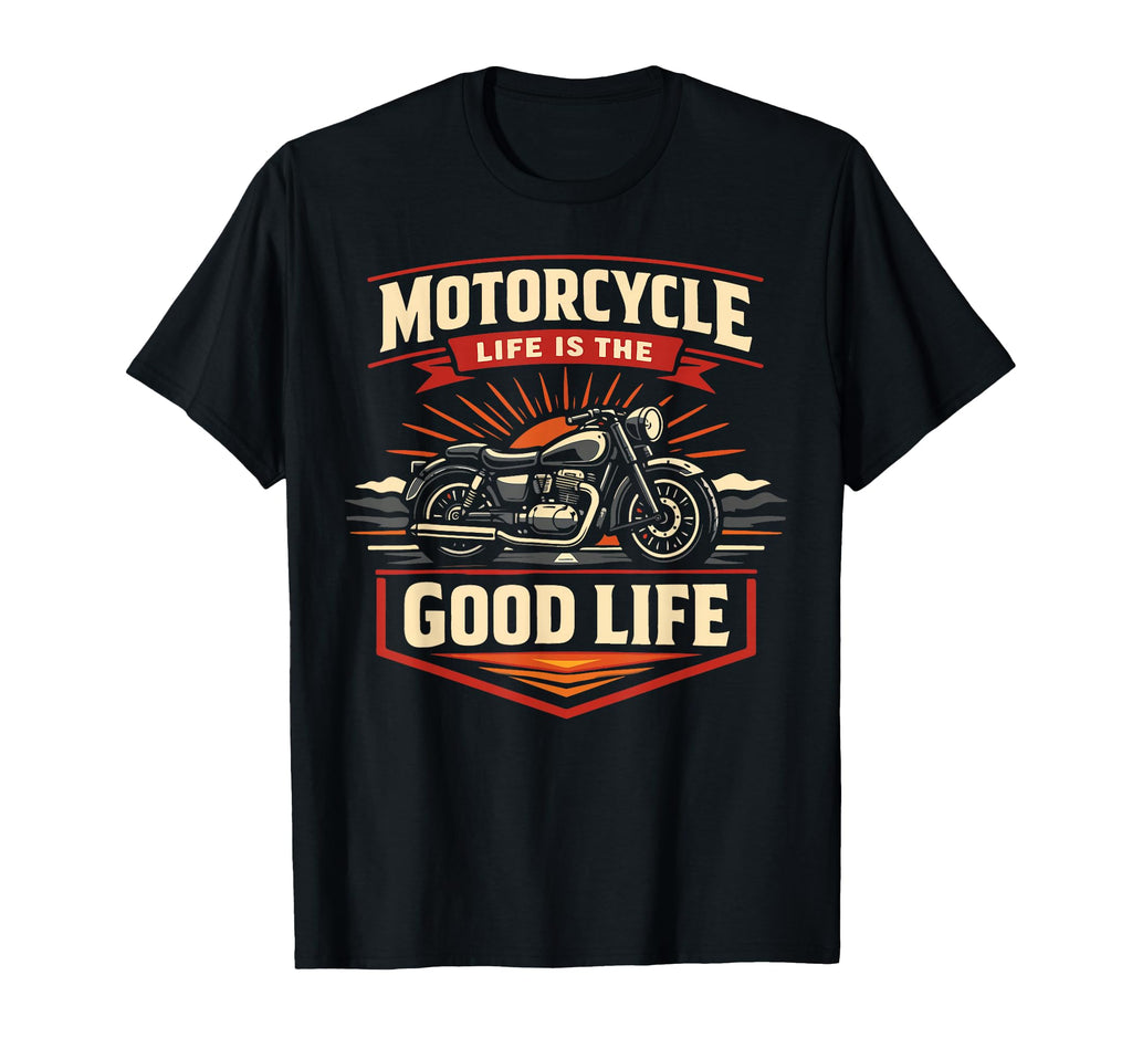 Motorcycle Biker Motorcycle Life Is T-Shirt - Minimalist Print for Adults - T-Shirt, Sweatshirt, Hoodie