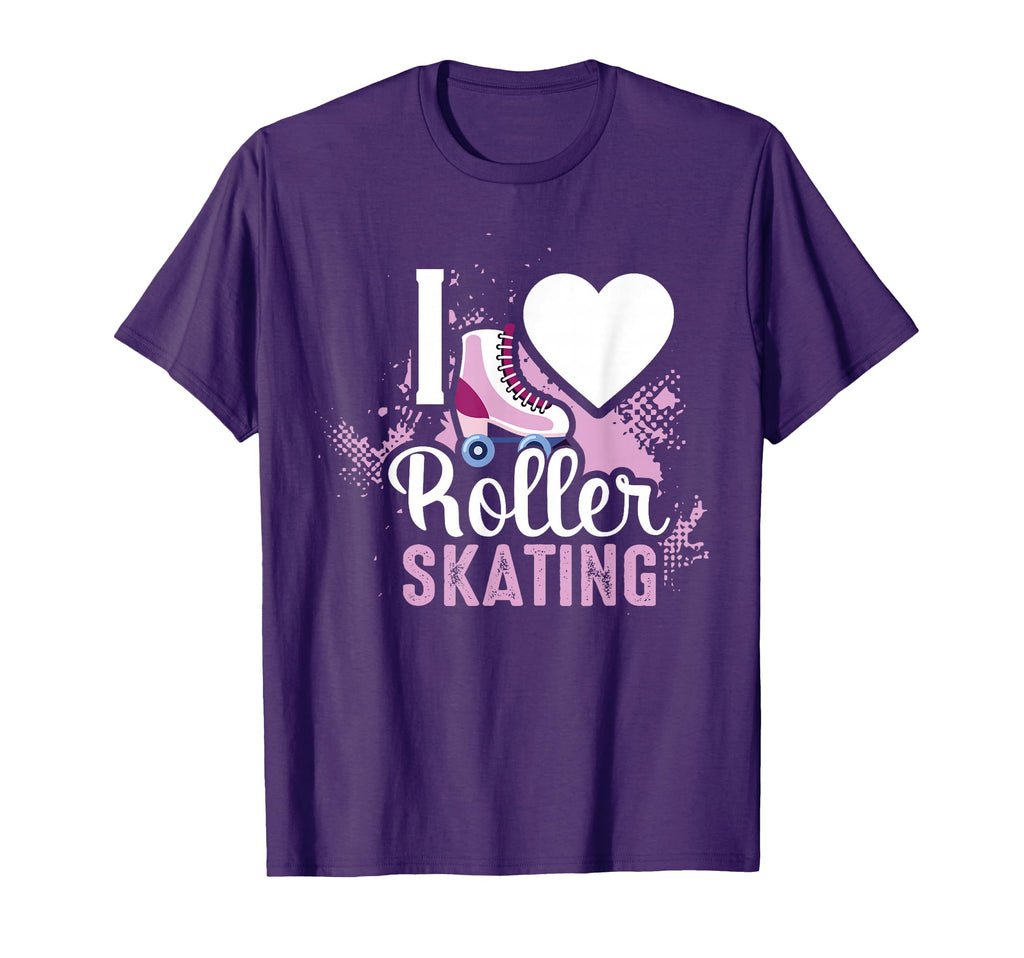 I Love Roller Skating Gift Roller T-Shirt - Minimalist Print Men Women - T-Shirt, Sweatshirt, Hoodie