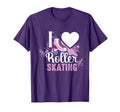 I Love Roller Skating Gift Roller T-Shirt - Minimalist Print Men Women - T-Shirt, Sweatshirt, Hoodie