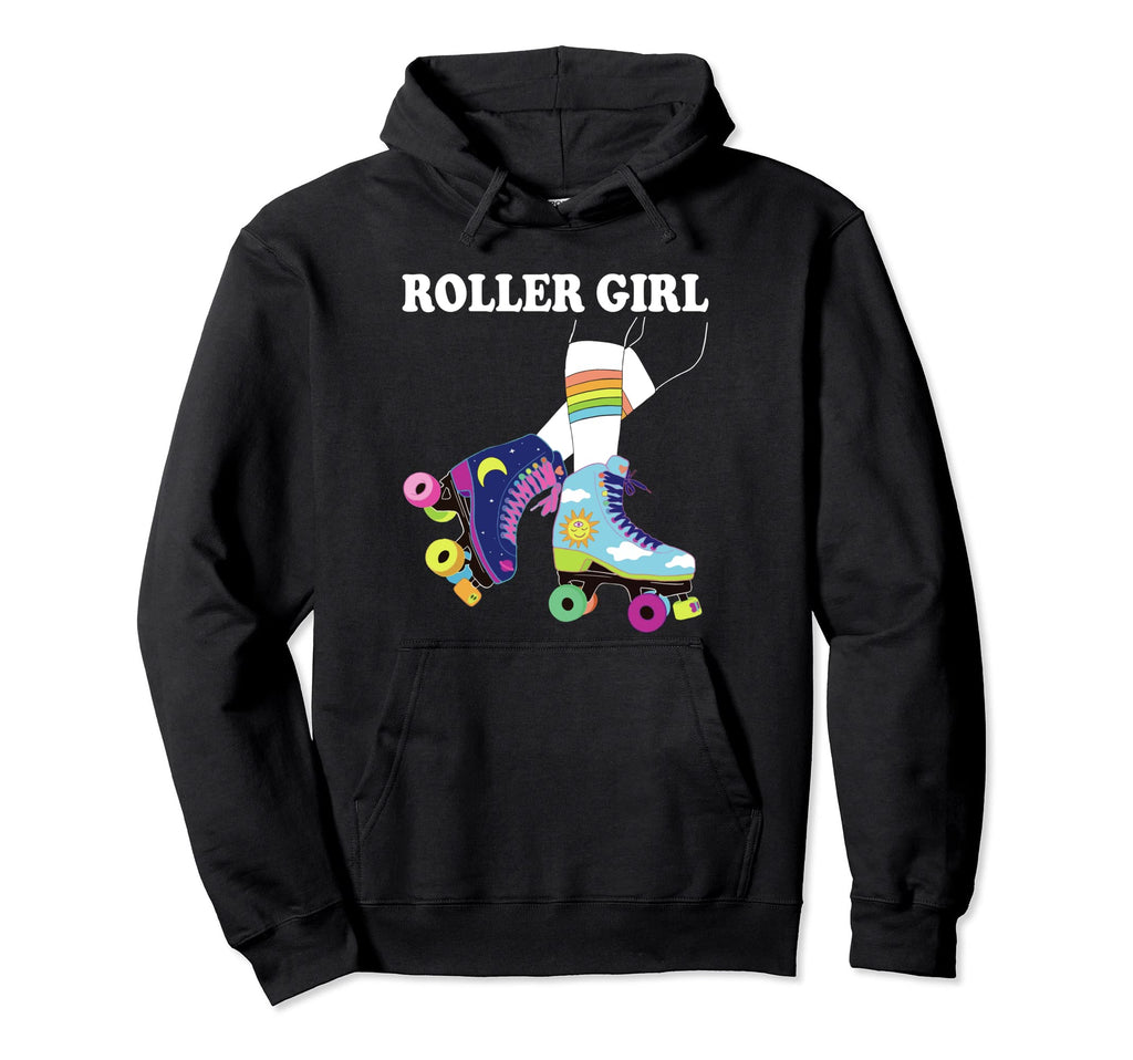 Roller Seventies 70S Skates Skating Hoodie - Novelty Apparel for Adults - T-Shirt, Sweatshirt, Hoodie