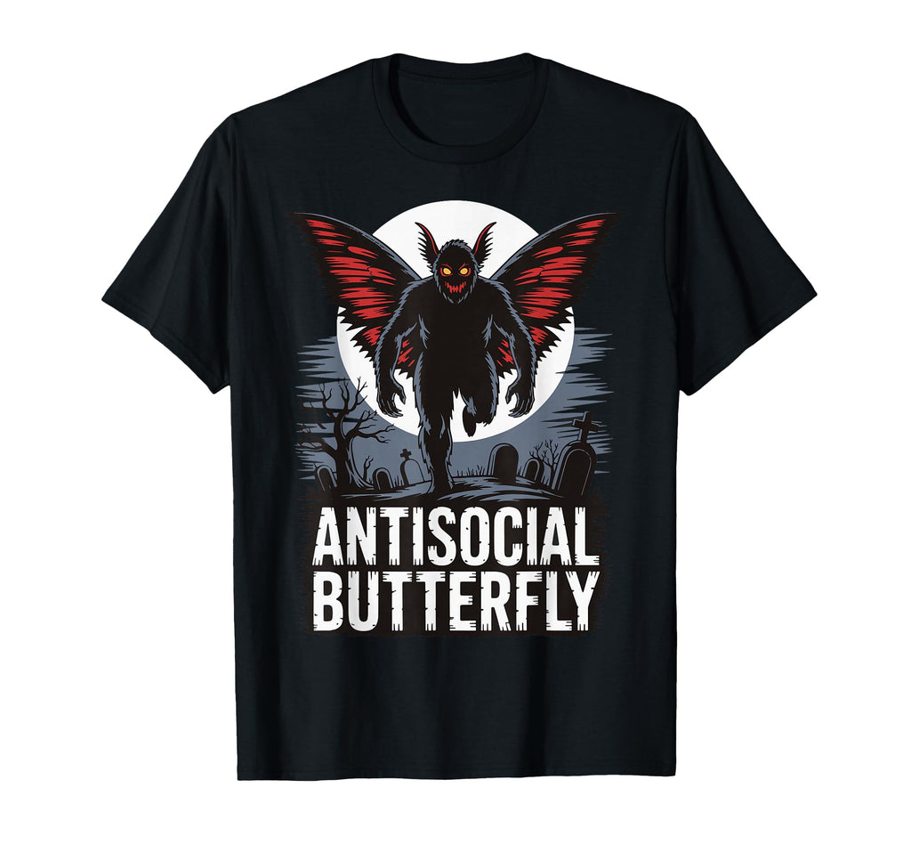 Cryptid Cryptozoology Mothman Introvert T-Shirt - Trendy Graphic for Adults - T-Shirt, Sweatshirt, Hoodie