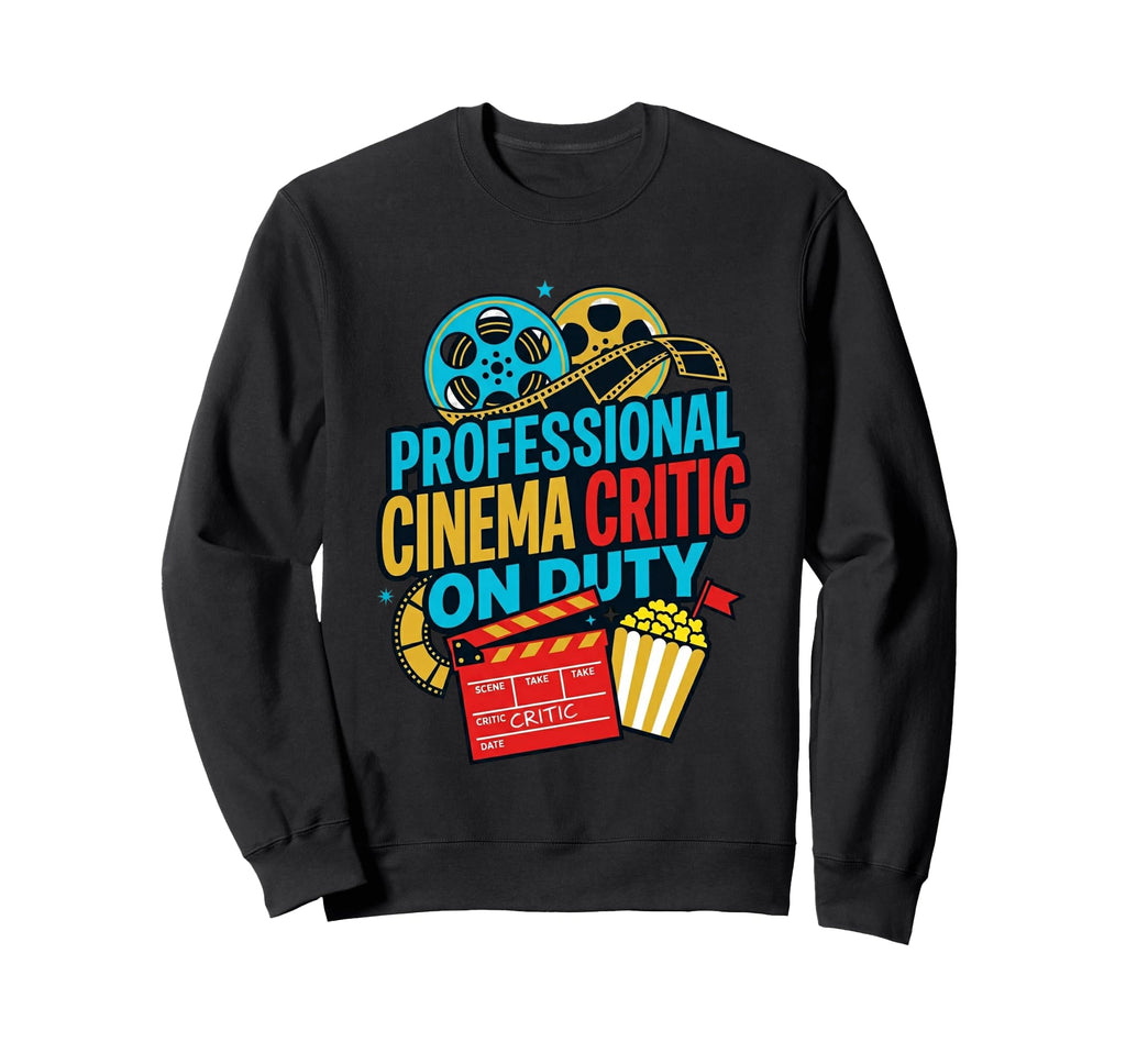 Professional Cinema Critic Duty Sweatshirt - Trendy Graphic for Adults - T-Shirt, Sweatshirt, Hoodie