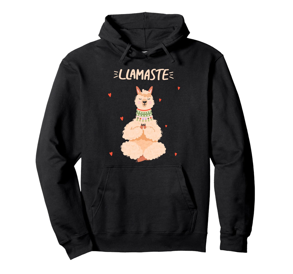Funny Llamaste Llama Yoga Meditation Hoodie - Streetwear Style Men Women - T-Shirt, Sweatshirt, Hoodie