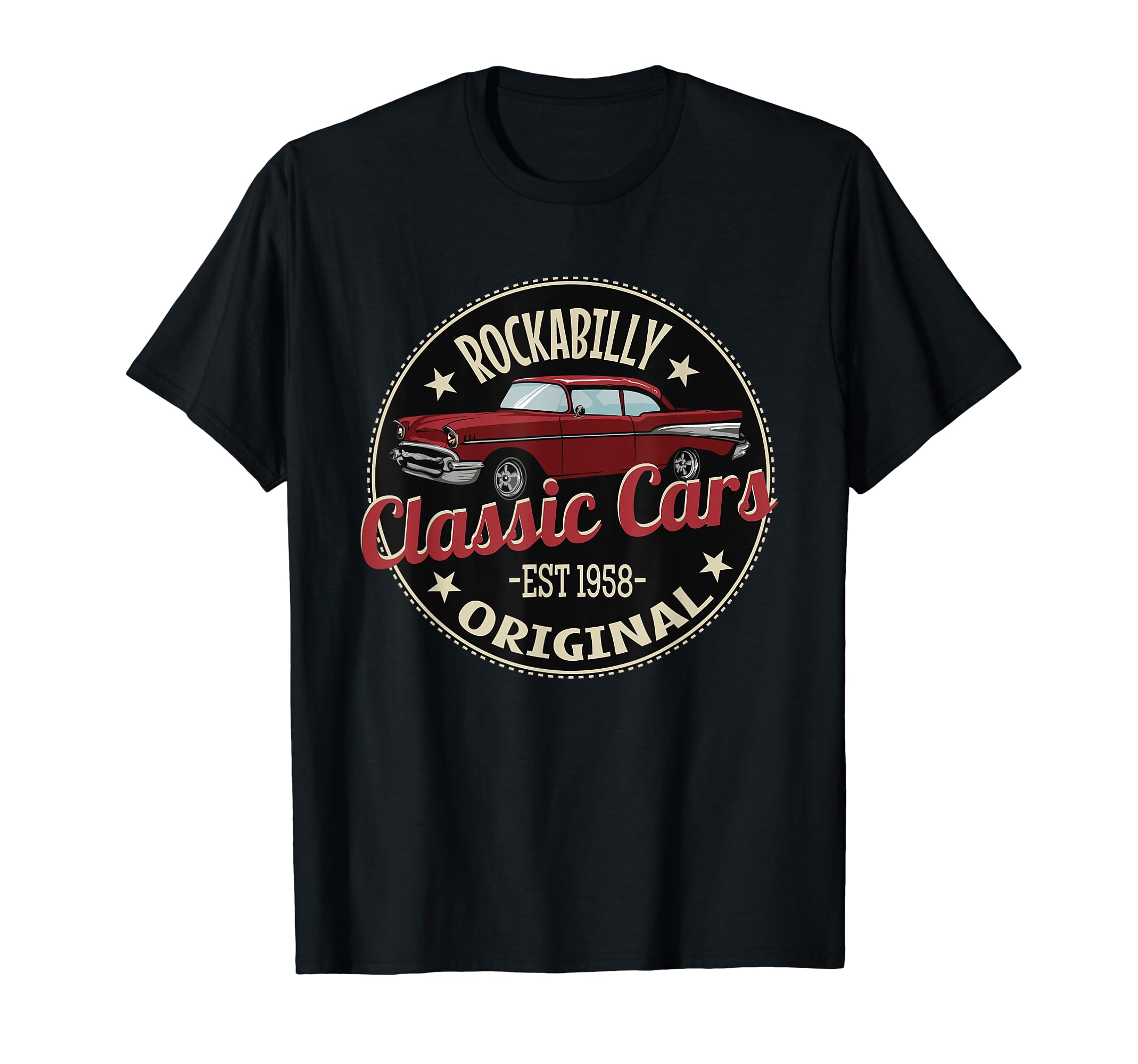 Car Rockabilly 50S American Cars T-Shirt - Custom Art Print Men Women - T-Shirt, Sweatshirt, Hoodie