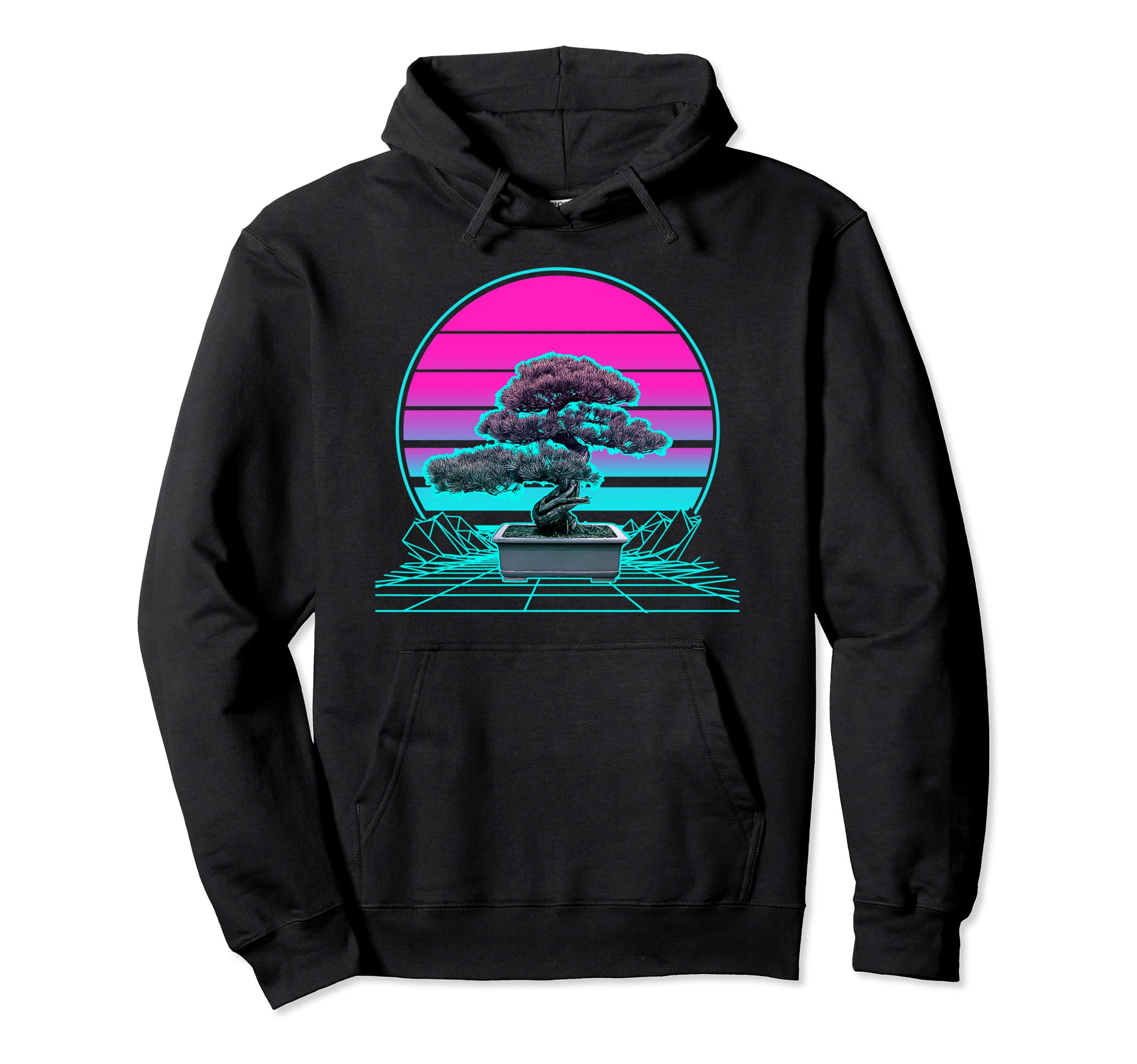 Sunset Bonsai Hoodie - Custom Art Print Unisex - T-Shirt, Sweatshirt, Hoodie