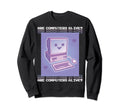 Are Computers Alive Vaporwave Synthwave Sweatshirt - Trendy Graphic Unisex - T-Shirt, Sweatshirt, Hoodie