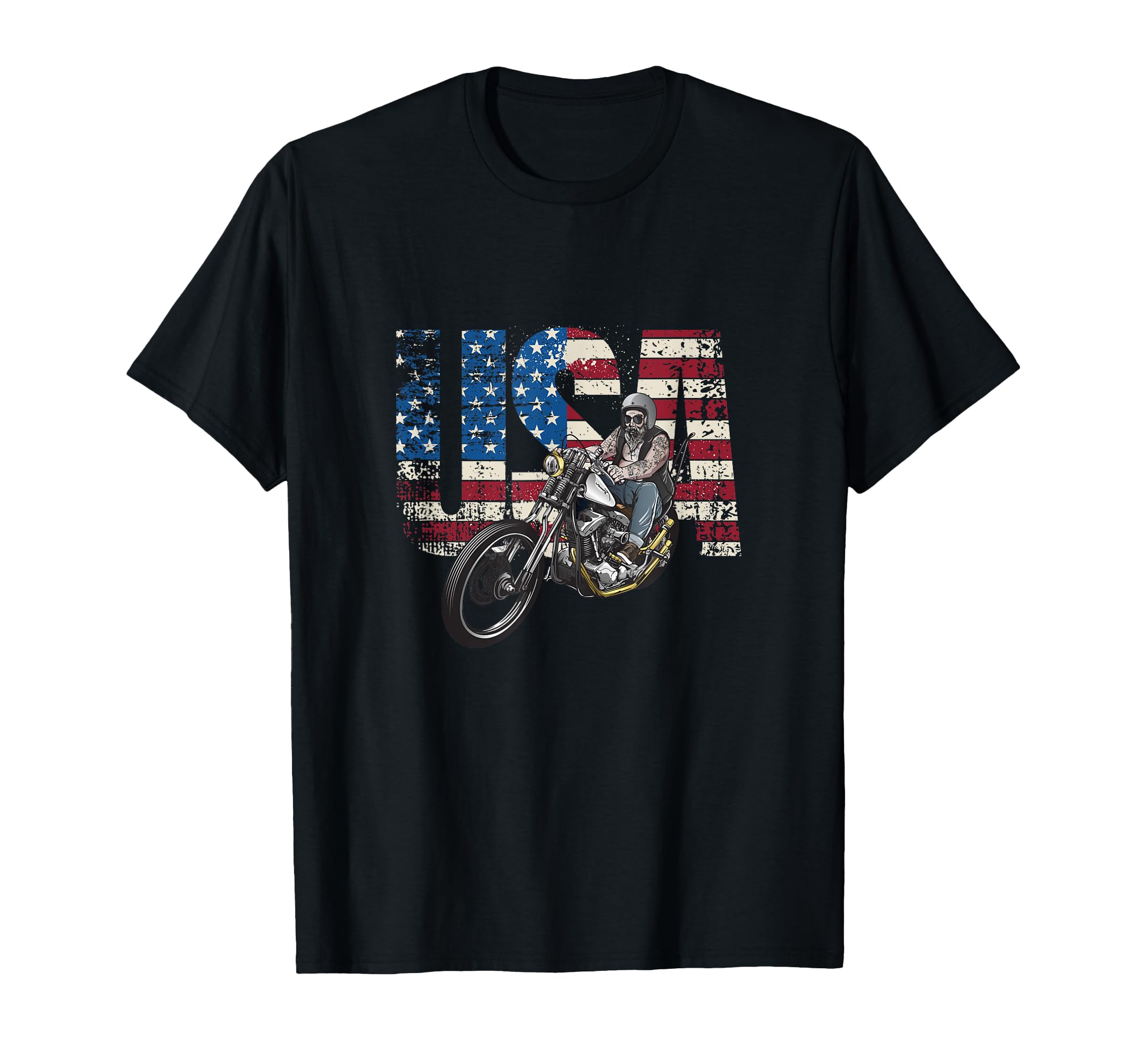 Motorcycle Usa Motorcycle T-Shirt - Unique Graphic for Adults - T-Shirt, Sweatshirt, Hoodie
