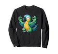 Meditation Parrot Yoga Pose Sweatshirt - Trendy Graphic for Adults - T-Shirt, Sweatshirt, Hoodie