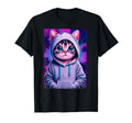 Vaporwave Aesthetic Funny Kitten T-Shirt - Casual Everyday Wear for Adults - T-Shirt, Sweatshirt, Hoodie
