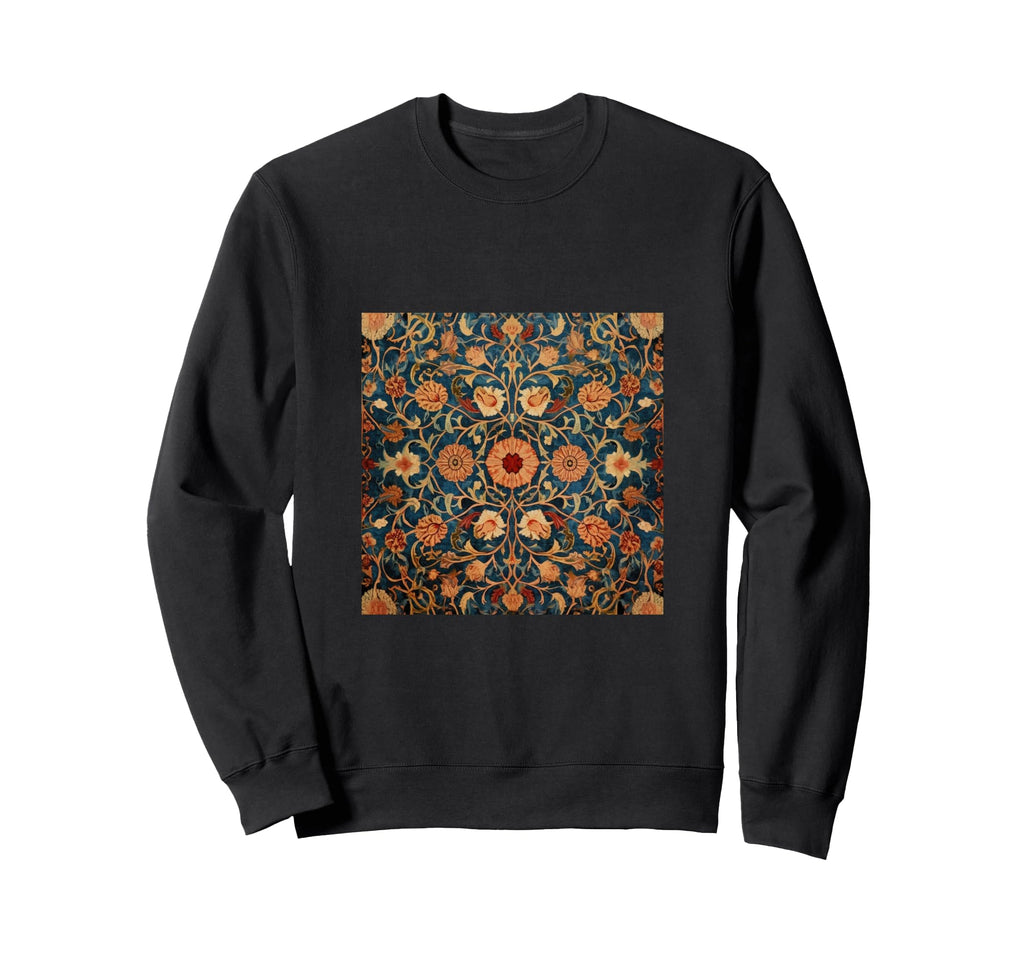 Bohemian Moroccan Boho Pattern Floral Sweatshirt - Unique Graphic Unisex - T-Shirt, Sweatshirt, Hoodie