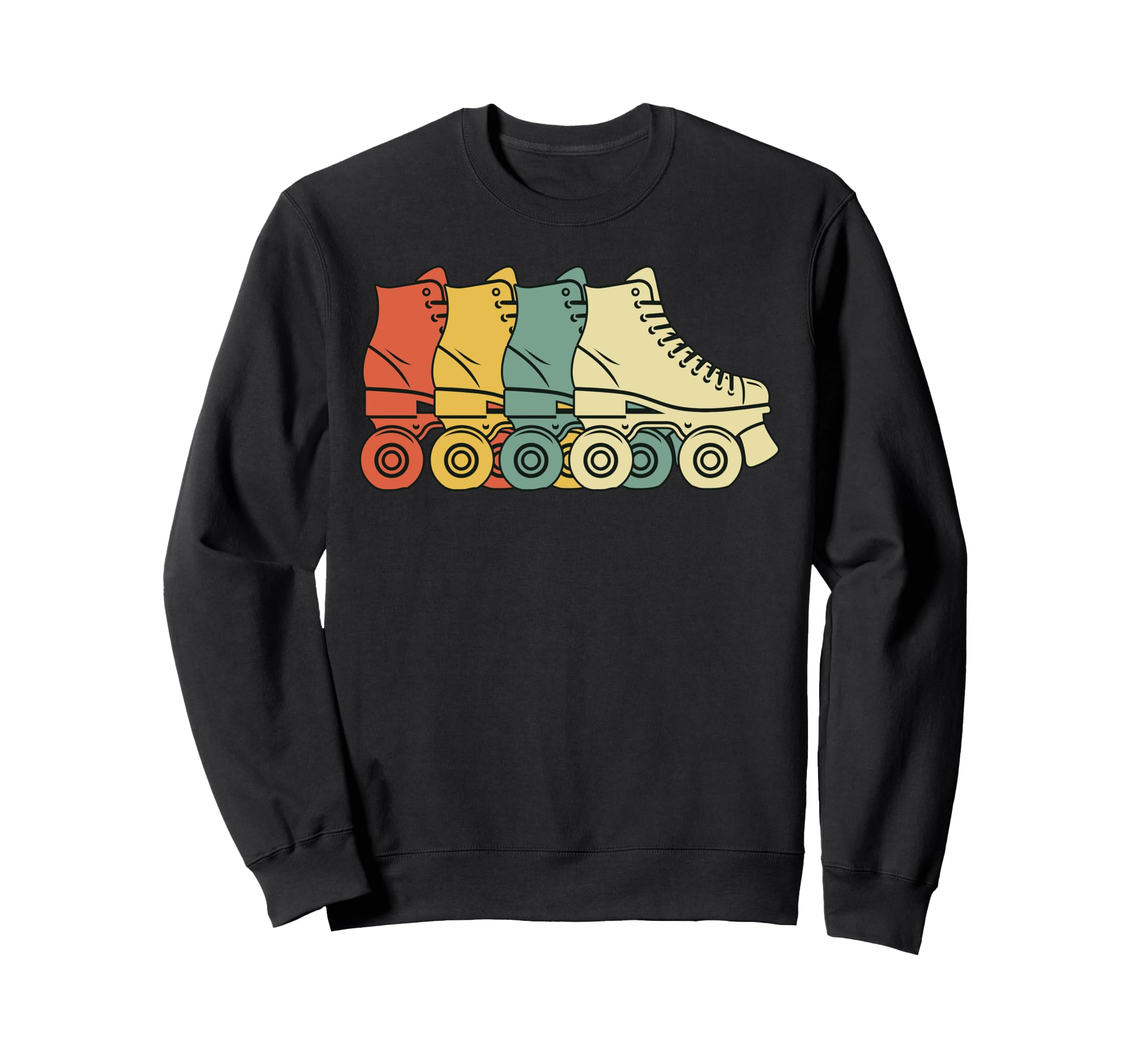 Roller Skate Skating 70S Sweatshirt - Unique Graphic for Adults - T-Shirt, Sweatshirt, Hoodie
