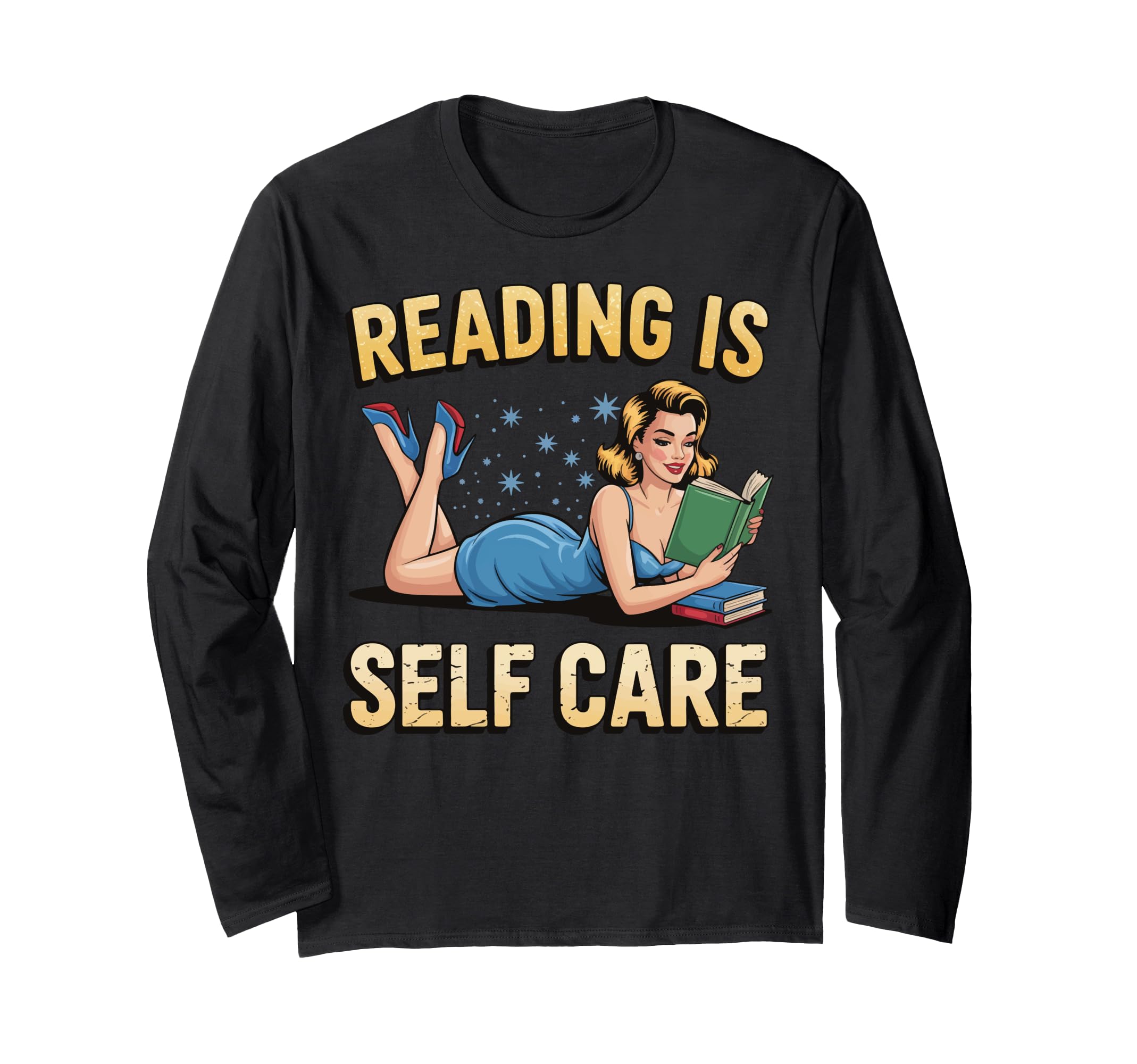 Reading Book Avid Reader Bibliophile T-Shirt - Custom Art Print for Adults - T-Shirt, Sweatshirt, Hoodie