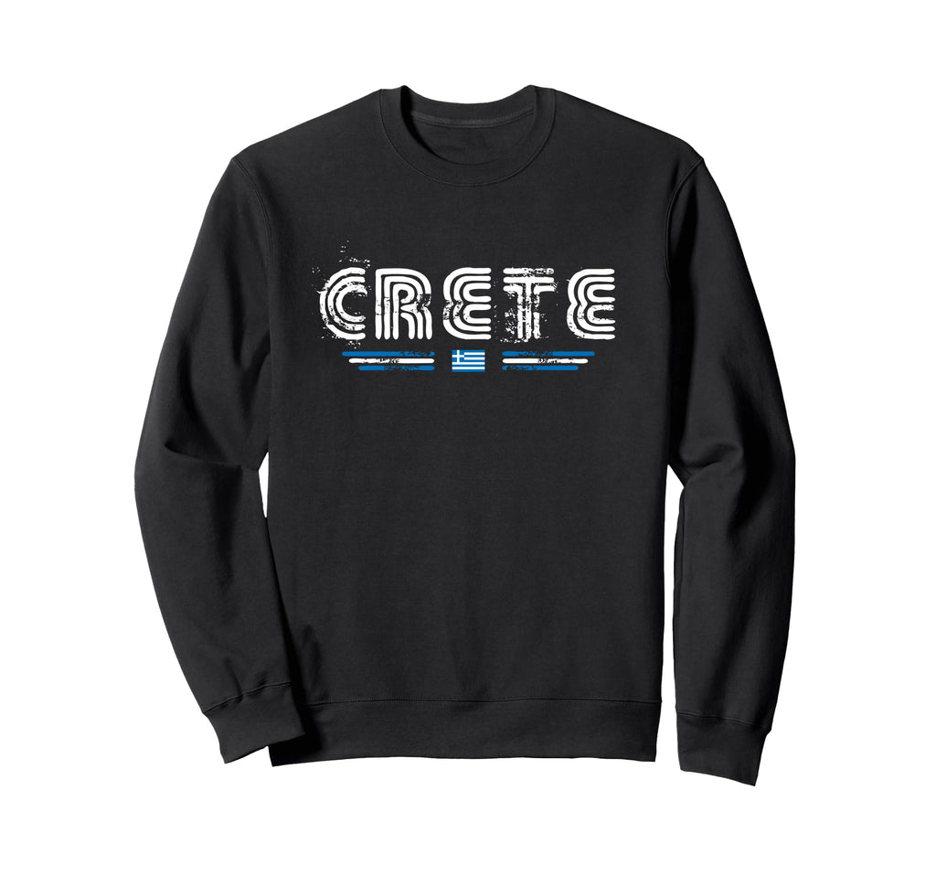 Crete Greece 70S 80S Type Sweatshirt - Custom Art Print Men Women - T-Shirt, Sweatshirt, Hoodie
