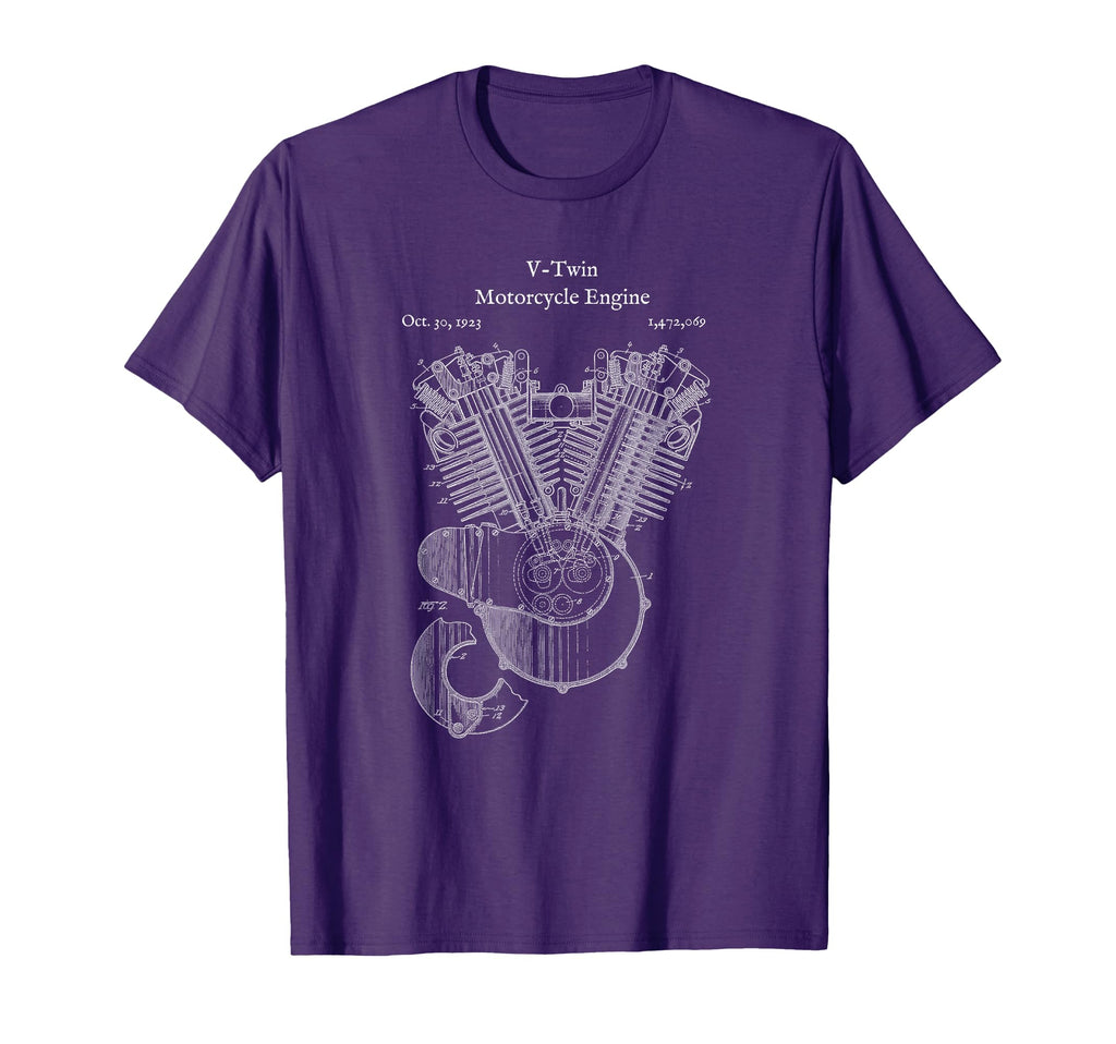V Twin Motorcycle Engine Street Bike T-Shirt - Trendy Graphic Unisex - T-Shirt, Sweatshirt, Hoodie