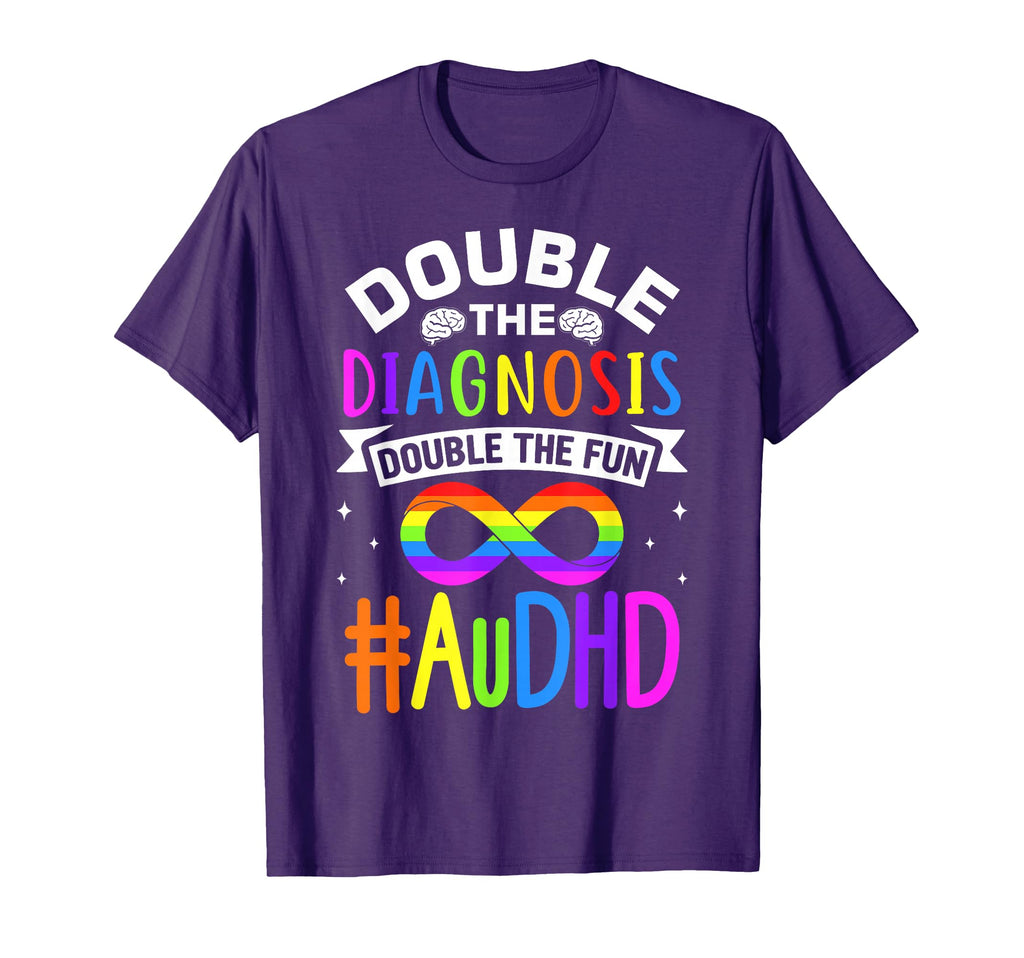 Autism Awareness Neurodivergent Audhd T-Shirt - Graphic Print Men Women - T-Shirt, Sweatshirt, Hoodie