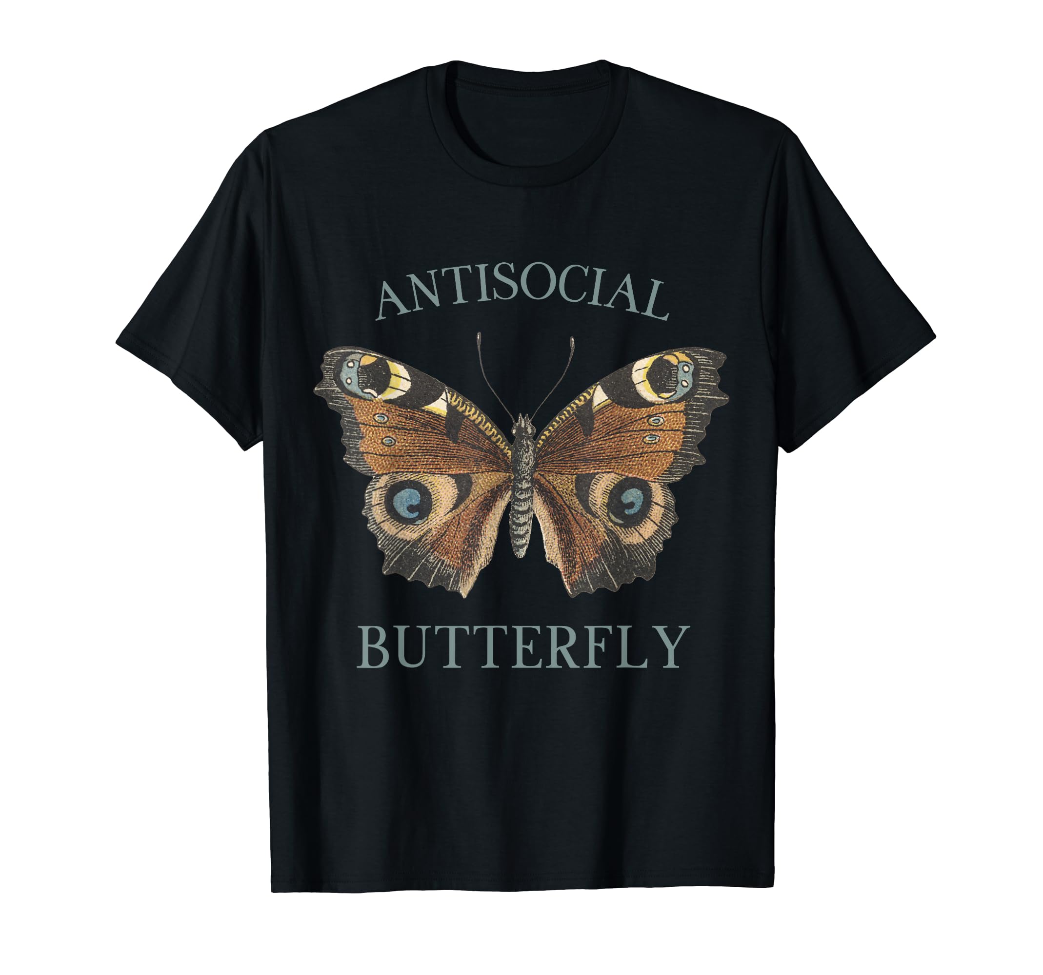 Fairy Grunge Fairycore Antisocial Butterfly T-Shirt - Trendy Graphic Unisex - T-Shirt, Sweatshirt, Hoodie