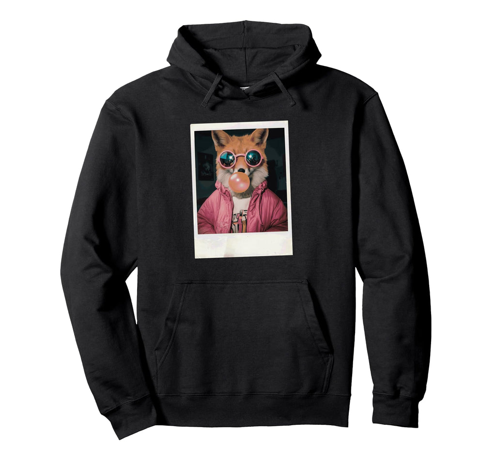 Fox Hipster Vibes 90S Film Photography Hoodie - Minimalist Print Unisex - T-Shirt, Sweatshirt, Hoodie