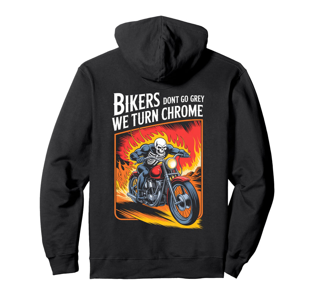 Motorcycle Funny Riding Biker Outfit Hoodie - Minimalist Print Men Women - T-Shirt, Sweatshirt, Hoodie