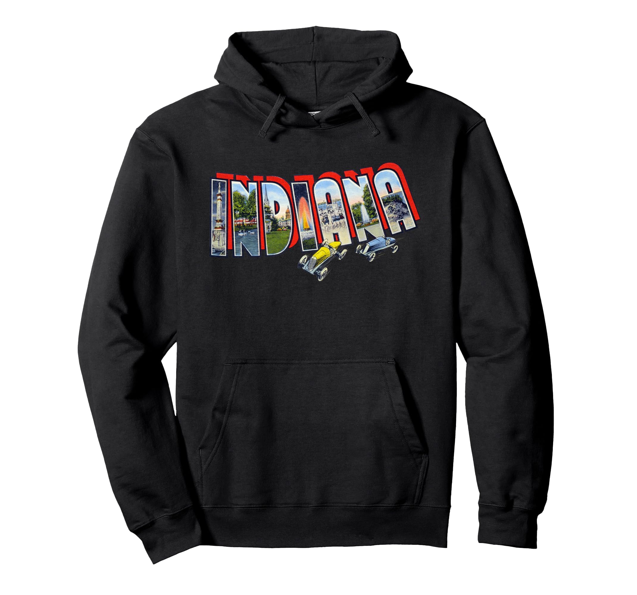 Indiana Souvenir Hoodie - Custom Art Print for Adults - T-Shirt, Sweatshirt, Hoodie