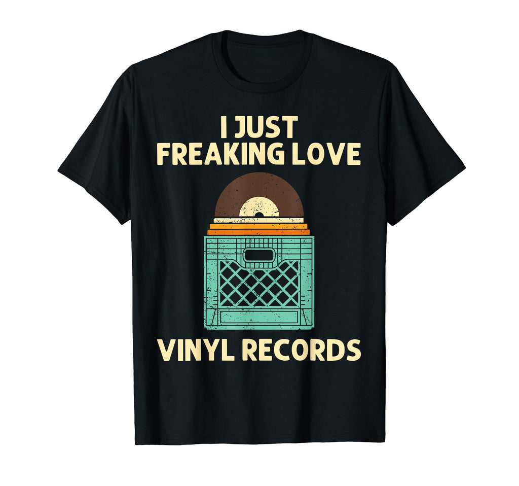 Vinyl Dj Vinyl Record Lovers Music T-Shirt - Novelty Apparel for Adults - T-Shirt, Sweatshirt, Hoodie