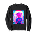 Pastel Aesthetic Anime Synthwave Sweatshirt - Minimalist Print for Adults - T-Shirt, Sweatshirt, Hoodie
