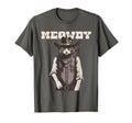 Meowdy Outlaw Funny Country Music Cat T-Shirt - Novelty Apparel for Adults - T-Shirt, Sweatshirt, Hoodie