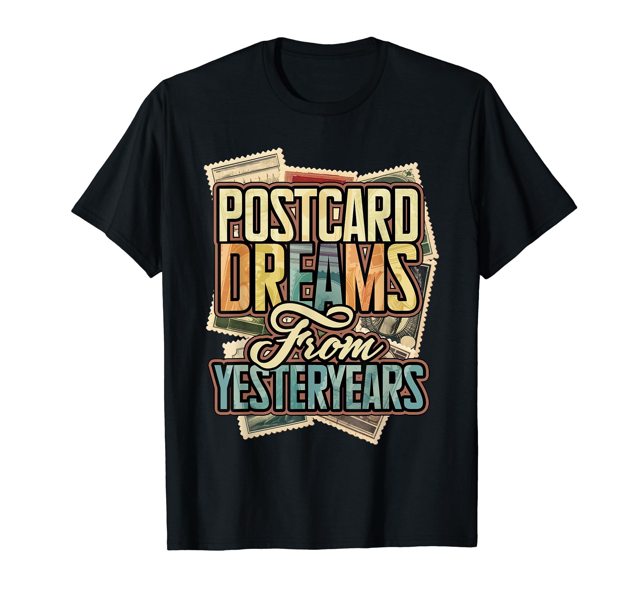 Postcard Collector Antique T-Shirt - Casual Everyday Wear Men Women - T-Shirt, Sweatshirt, Hoodie