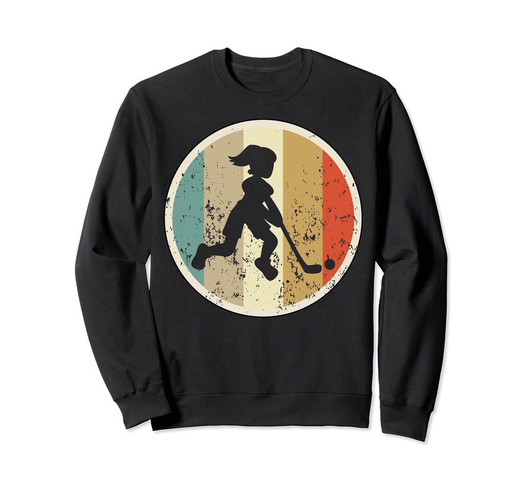 Field Hockey Player Distressed Fun Sweatshirt - Trendy Graphic Men Women - T-Shirt, Sweatshirt, Hoodie