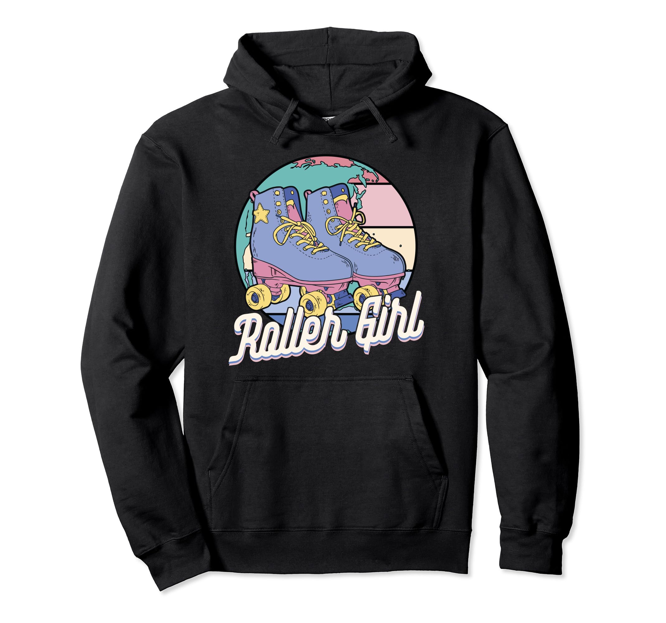 Roller Skating 70S 80S Roller Skating Hoodie - Graphic Print Unisex - T-Shirt, Sweatshirt, Hoodie