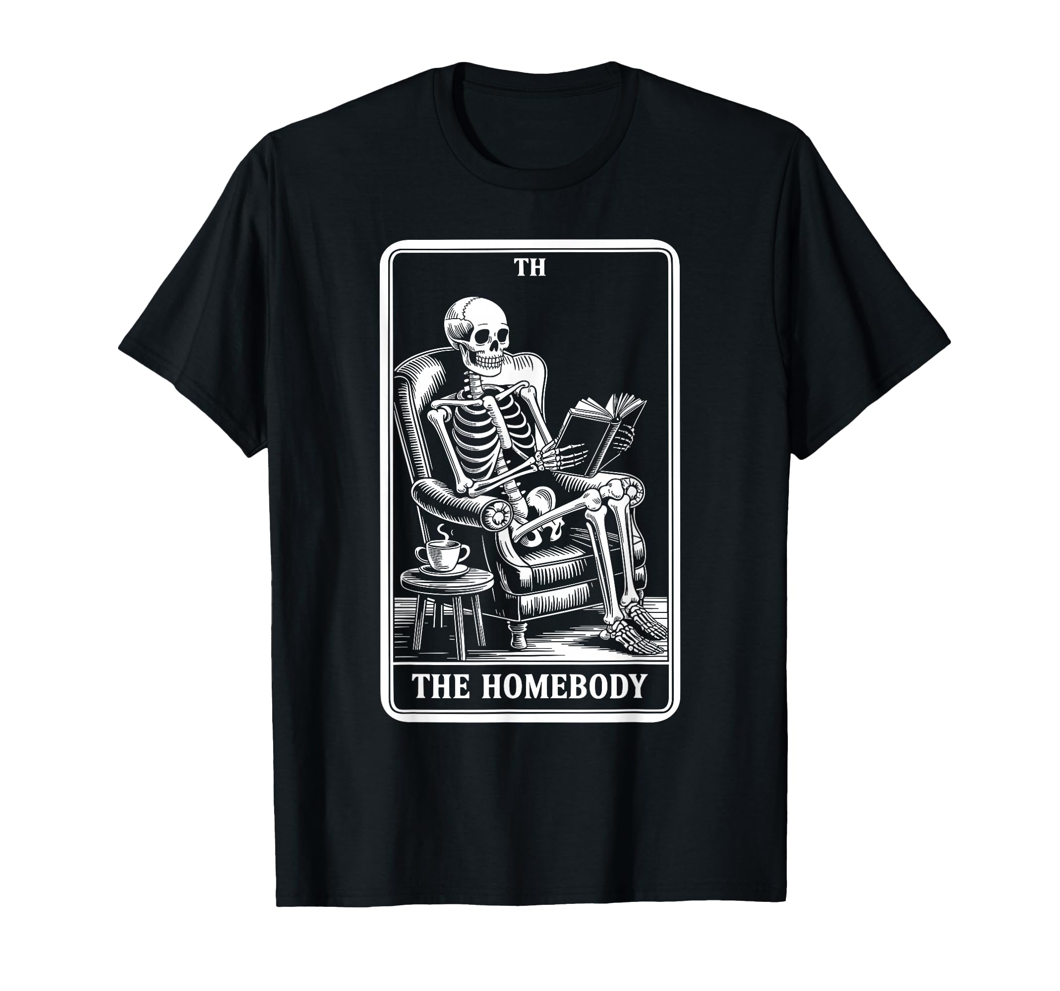 Homebody Tarot Indoorsy Antisocial T-Shirt - Graphic Print for Adults - T-Shirt, Sweatshirt, Hoodie