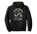 Funny Biker Choppers Motorcycle Low Hoodie - Fun Novelty Design for Adults - T-Shirt, Sweatshirt, Hoodie