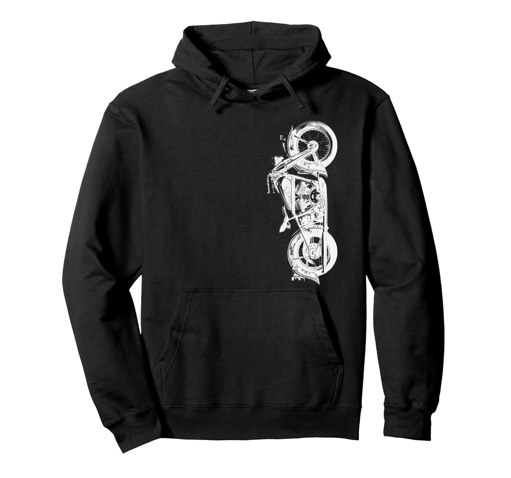 Motorcycling Biker Motorcycle Ride Hoodie - Minimalist Print Men Women - T-Shirt, Sweatshirt, Hoodie