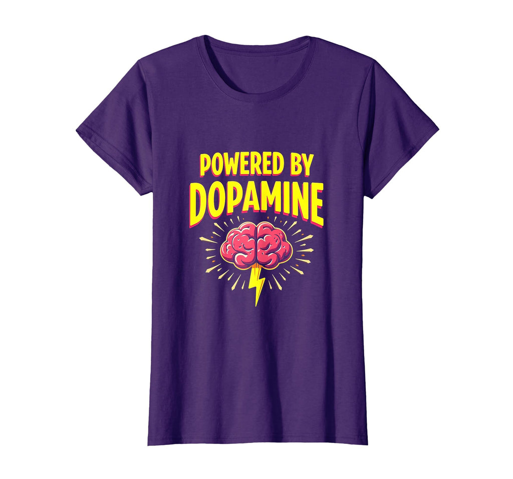 Powered Dopamine Adhd Brain T-Shirt - Custom Art Print Unisex - T-Shirt, Sweatshirt, Hoodie