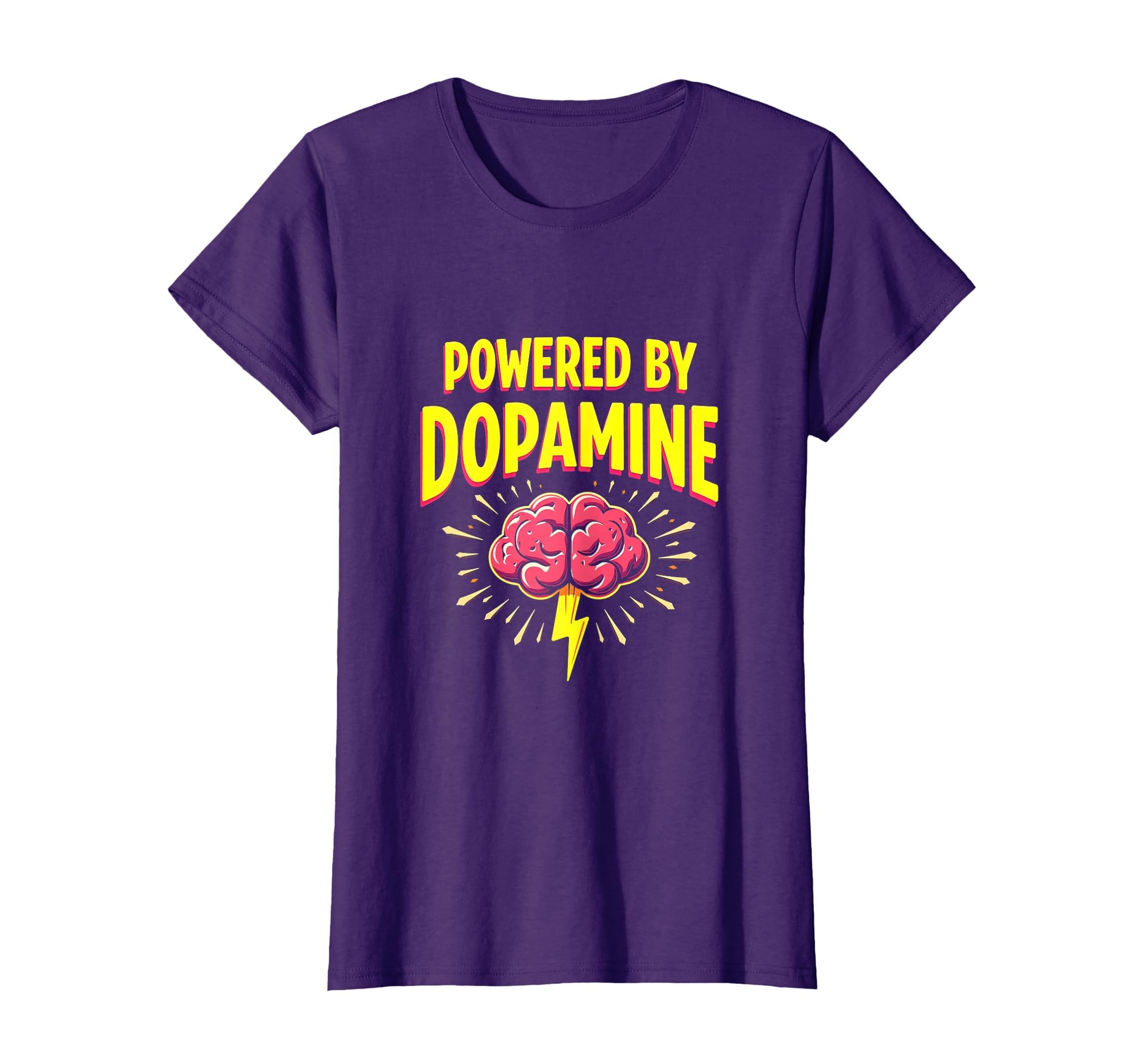 Powered Dopamine Adhd Brain T-Shirt - Custom Art Print Unisex - T-Shirt, Sweatshirt, Hoodie