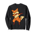 Fox Animal Dabbing Dab Dancing Sweatshirt - Trendy Graphic Men Women - T-Shirt, Sweatshirt, Hoodie