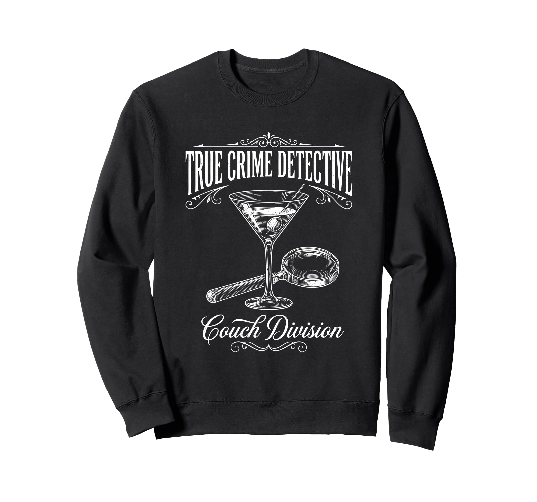 True Crime Detective Couch Division Sweatshirt - Custom Art Print Unisex - T-Shirt, Sweatshirt, Hoodie