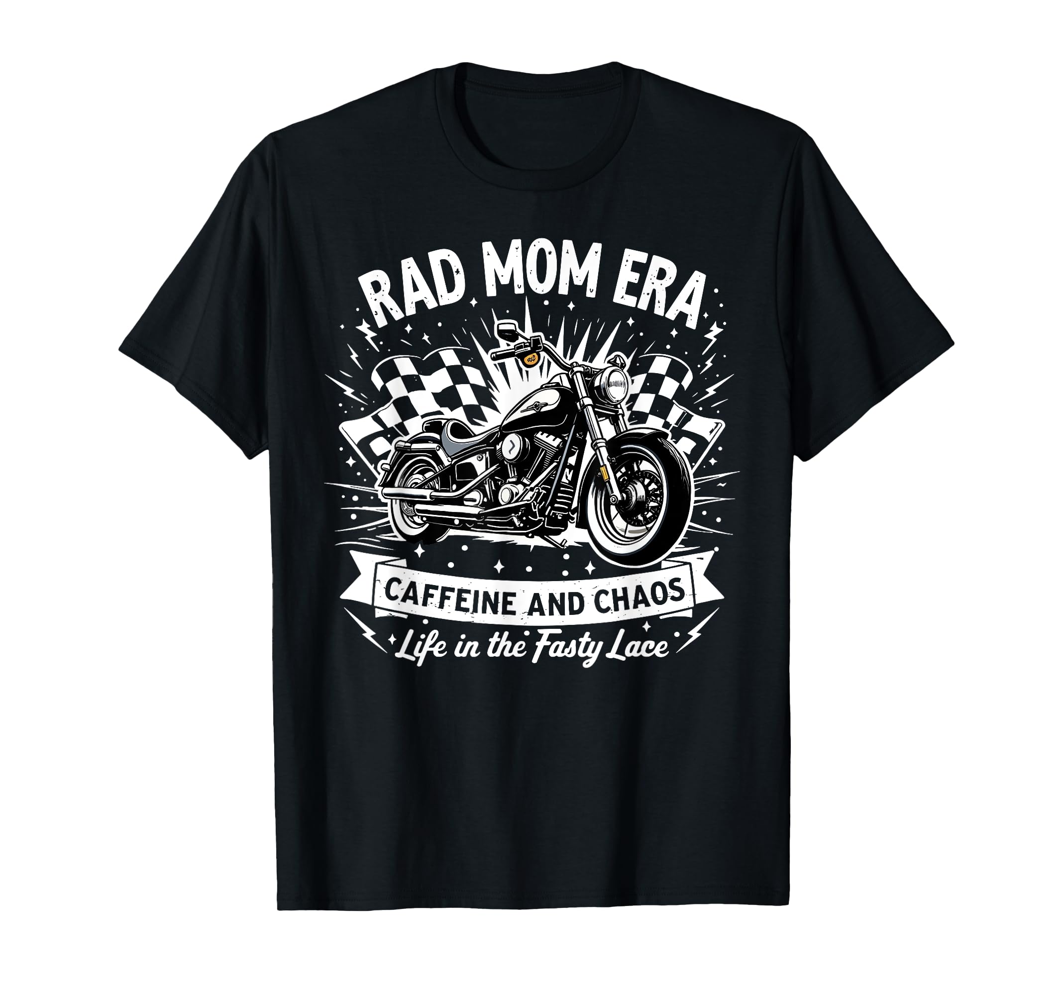 Rad Era Mom Caffeine And Chaos T-Shirt - Casual Everyday Wear for Adults - T-Shirt, Sweatshirt, Hoodie