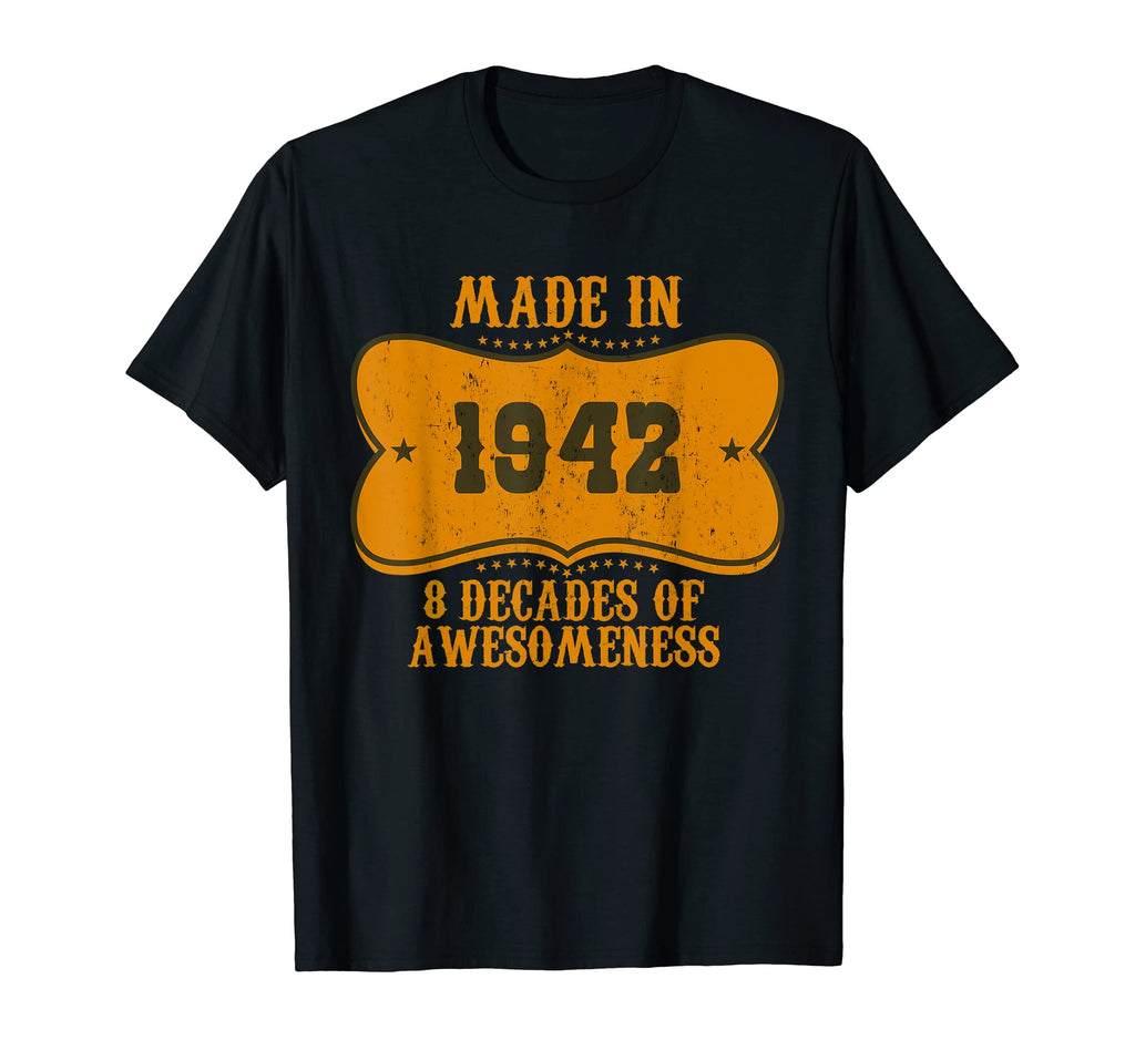 80 Birthday Western Made 1942 T-Shirt - Graphic Print Unisex - T-Shirt, Sweatshirt, Hoodie