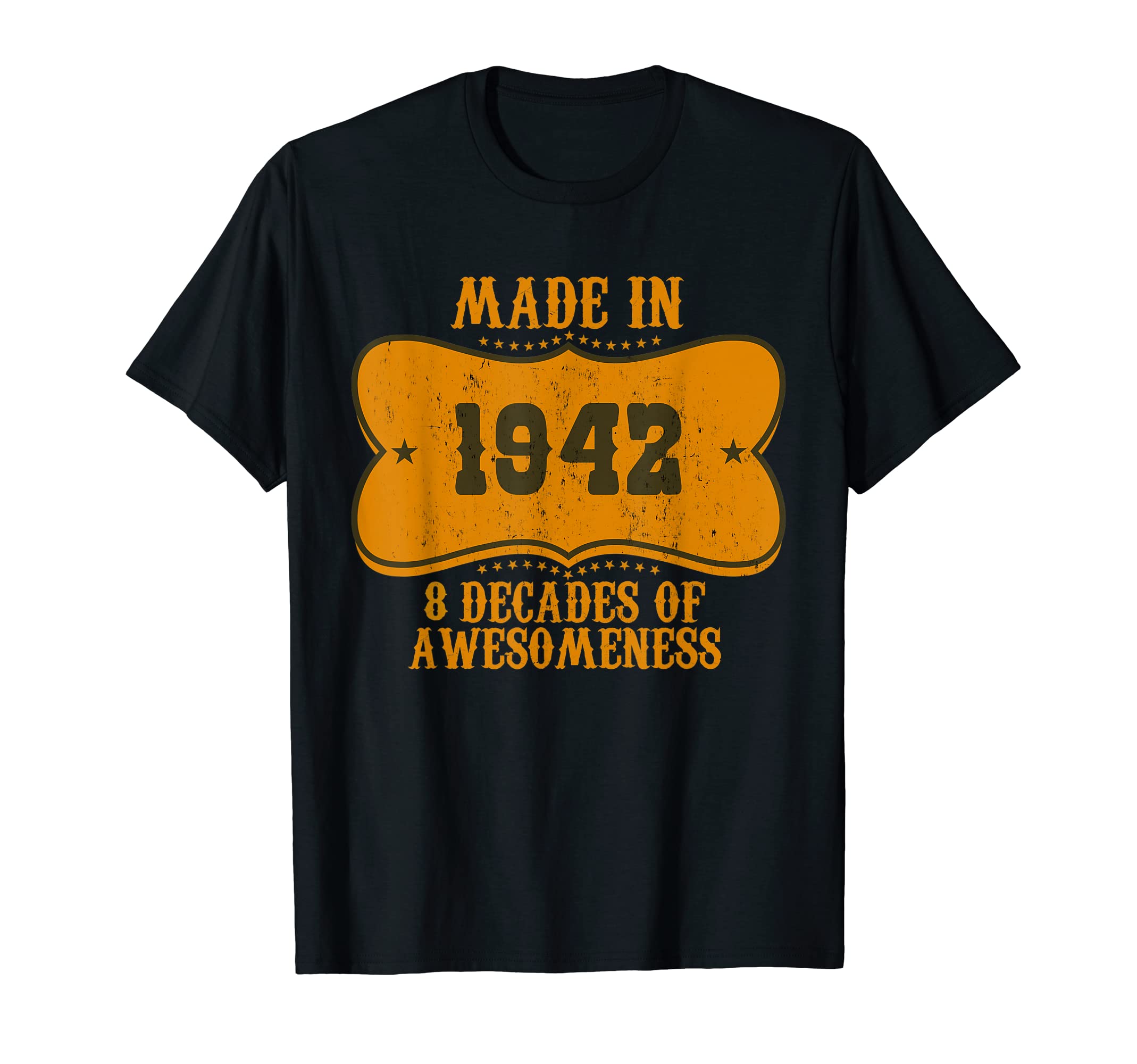 80 Birthday Western Made 1942 T-Shirt - Graphic Print Unisex - T-Shirt, Sweatshirt, Hoodie