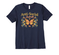 Womens Anti Social Butterfly Funny T-Shirt - Aesthetic Graphic for Adults - T-Shirt, Sweatshirt, Hoodie